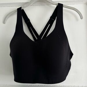 Lululemon High Support Crossback Sports Bra Black 36D Adjustable Straps